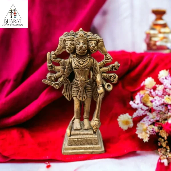 Brass Lord Panchmukhi Hanuman