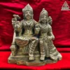 Brass statue of Lord Vishnu and Maa Laxmi